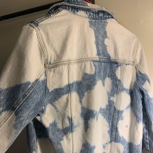 oversized acid wash denim jacket